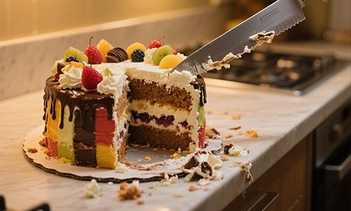 Failed cake cutting case – why ultrasonic cutting is a better solution