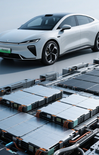 Electric vehicle battery harness image - EV batteries and wiring harnesses are one of the key application areas of ultrasonic welding